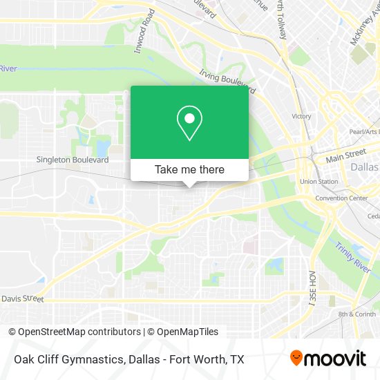 Oak Cliff Gymnastics map