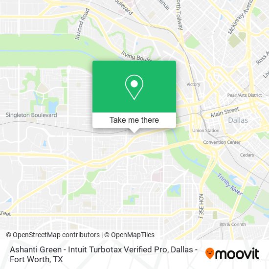 Ashanti Green - Intuit Turbotax Verified Pro map