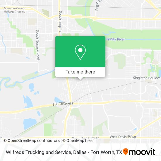 Wilfreds Trucking and Service map