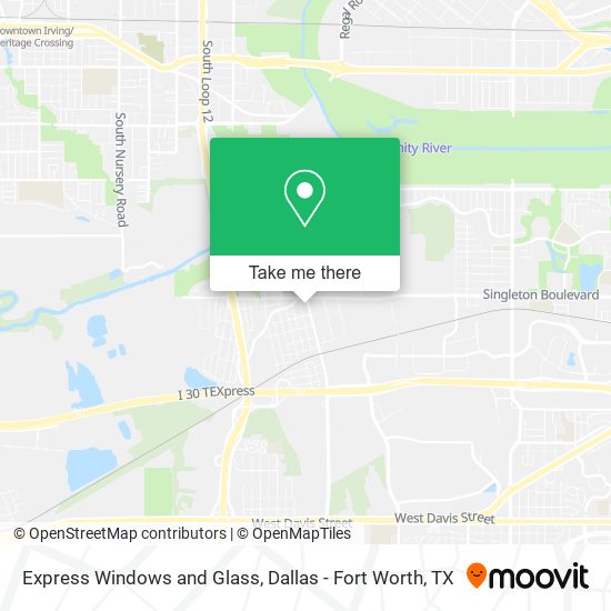 Express Windows and Glass map