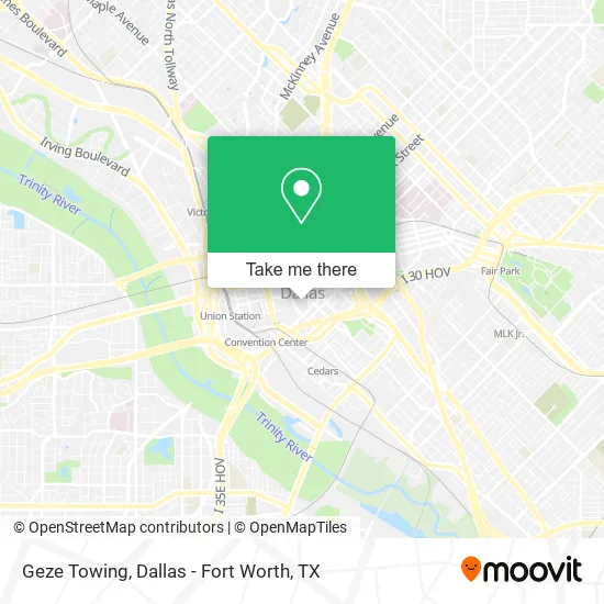 Geze Towing map