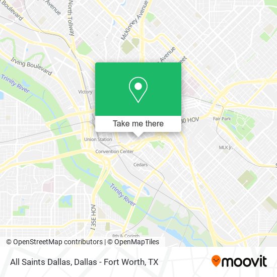 Mapa de All Saints Dallas