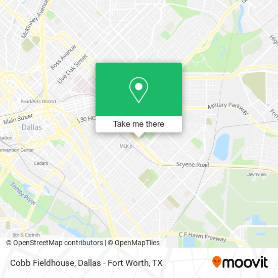 Mapa de Cobb Fieldhouse