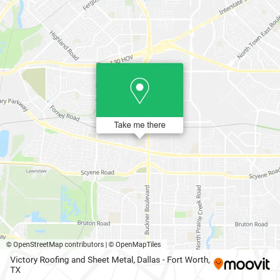 Victory Roofing and Sheet Metal map