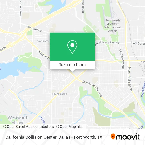 California Collision Center map