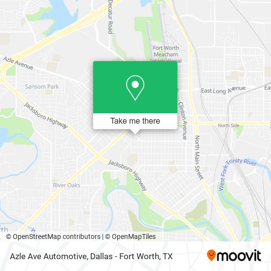 Azle Ave Automotive map