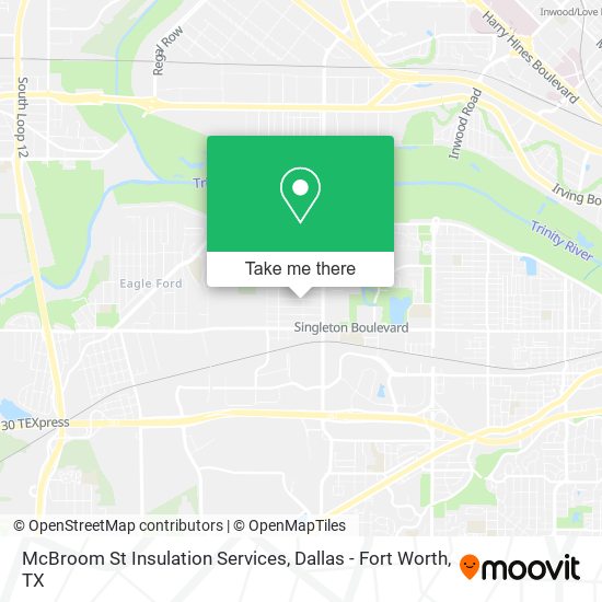 McBroom St Insulation Services map