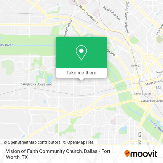 Vision of Faith Community Church map