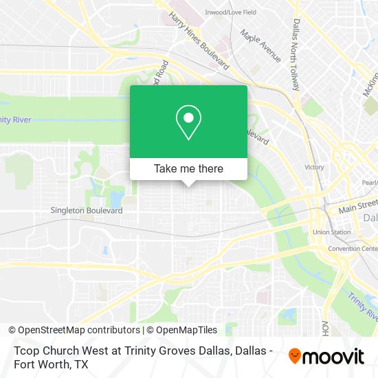 Mapa de Tcop Church West at Trinity Groves Dallas