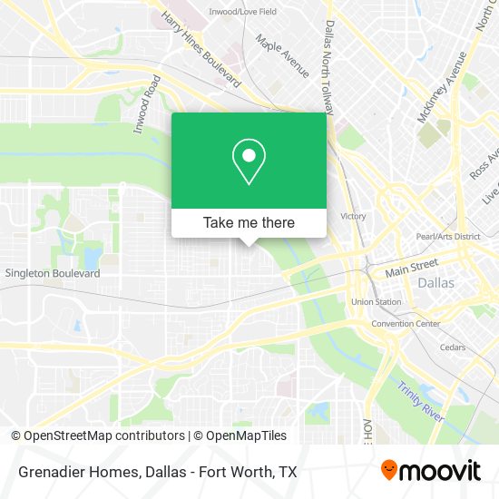Grenadier Homes map