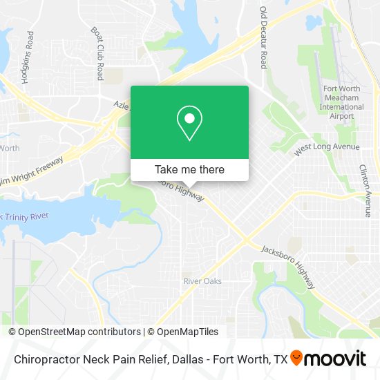 Chiropractor Neck Pain Relief map