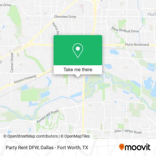 Mapa de Party Rent DFW