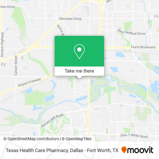 Texas Health Care Pharmacy map