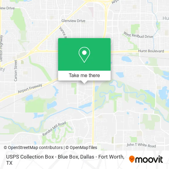 USPS Collection Box - Blue Box map