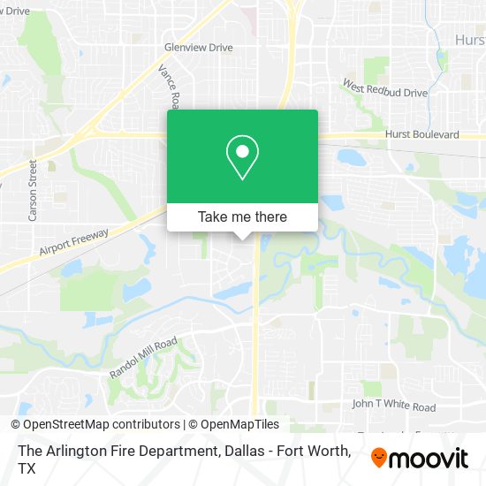 The Arlington Fire Department map