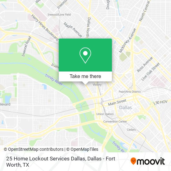 25 Home Lockout Services Dallas map