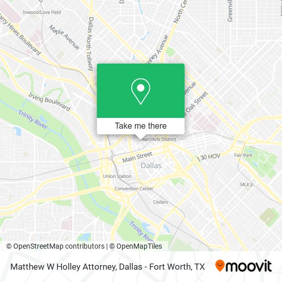 Matthew W Holley Attorney map