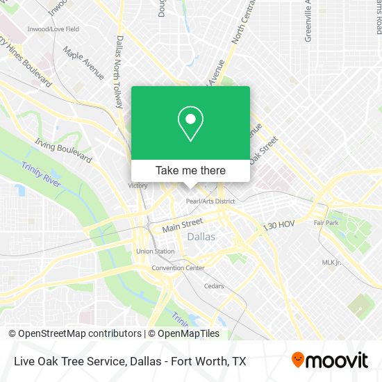 Live Oak Tree Service map