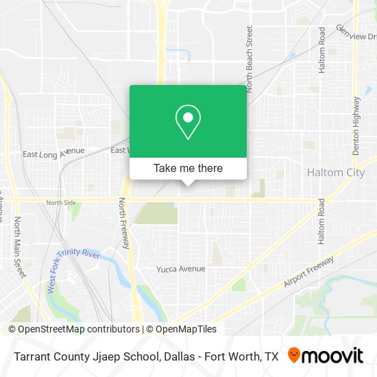 Mapa de Tarrant County Jjaep School