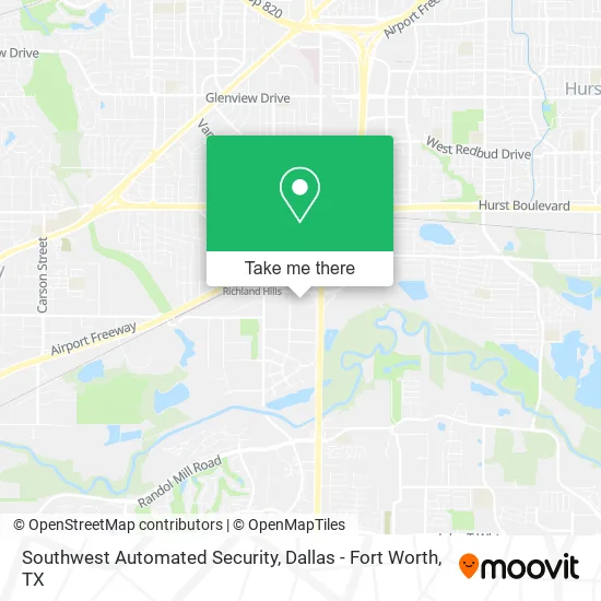 Southwest Automated Security map