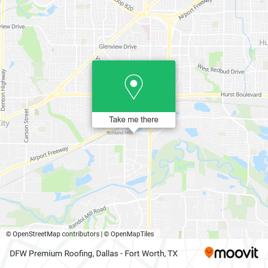 Mapa de DFW Premium Roofing