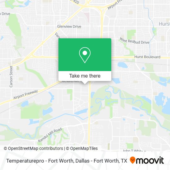 Mapa de Temperaturepro - Fort Worth