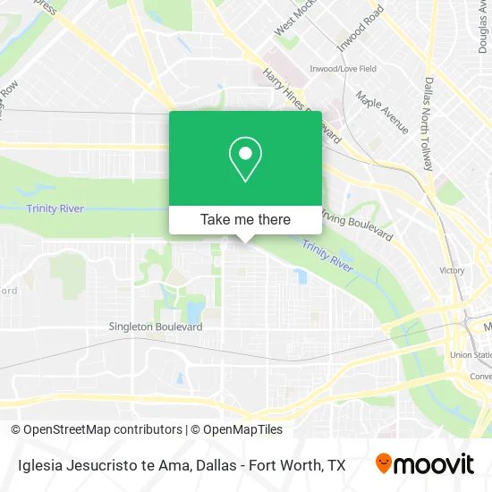 Iglesia Jesucristo te Ama map