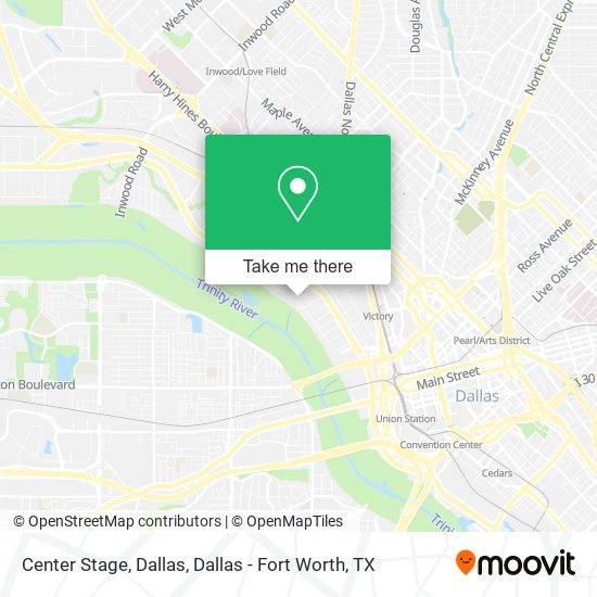 Center Stage, Dallas map