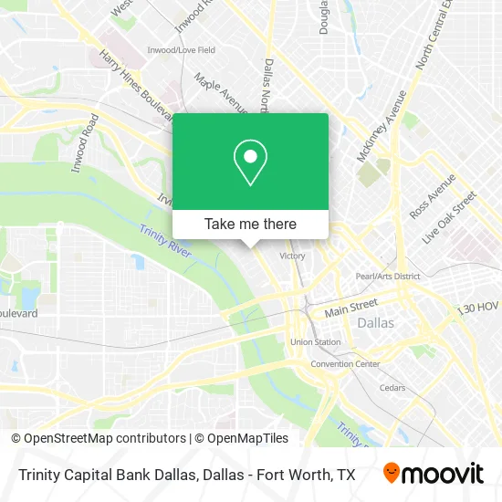 Trinity Capital Bank Dallas map