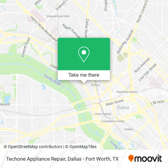 Mapa de Techone Appliance Repair