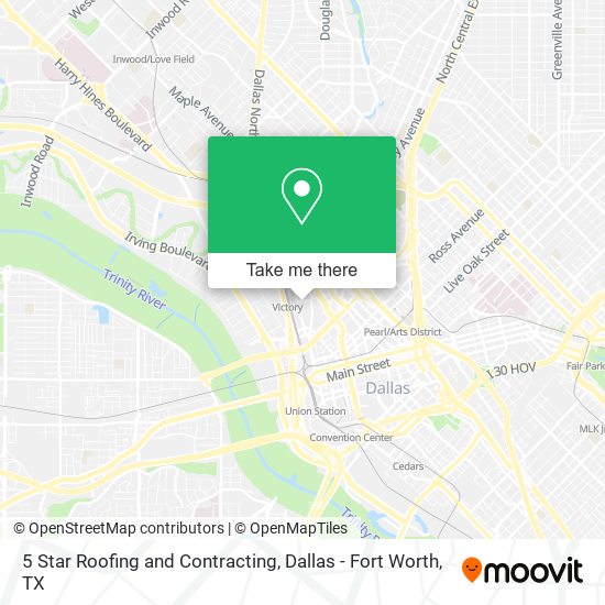 5 Star Roofing and Contracting map