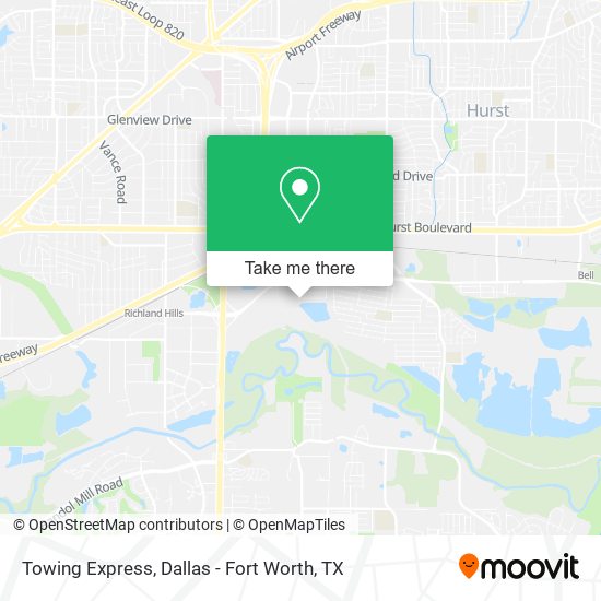 Mapa de Towing Express
