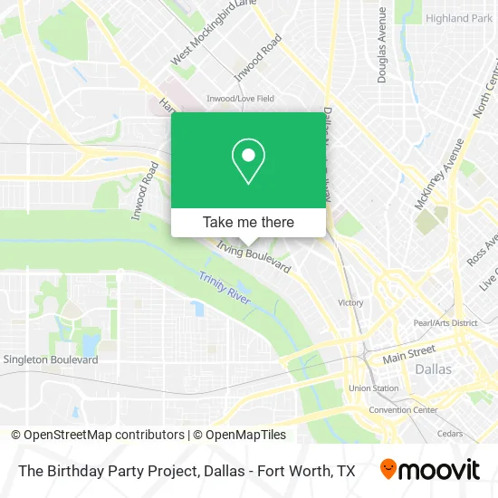 The Birthday Party Project map