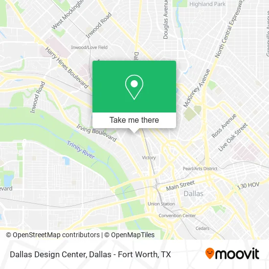 Dallas Design Center map