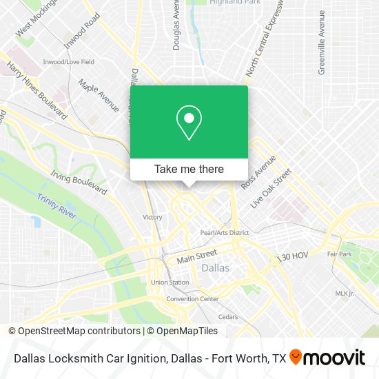 Dallas Locksmith Car Ignition map