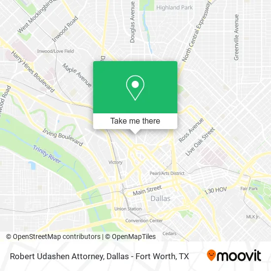 Robert Udashen Attorney map