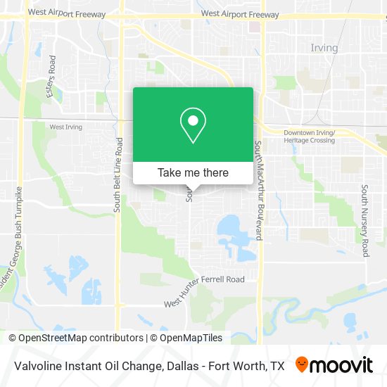 Valvoline Instant Oil Change map