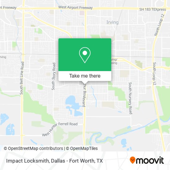 Mapa de Impact Locksmith