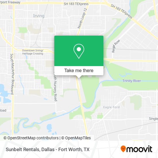 Sunbelt Rentals map