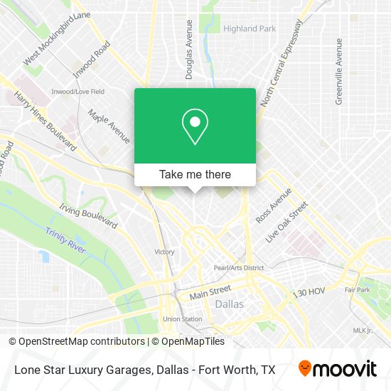 Lone Star Luxury Garages map