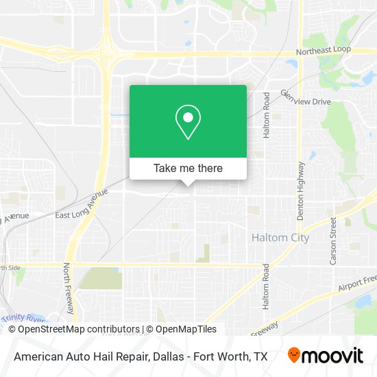 American Auto Hail Repair map
