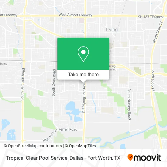 Tropical Clear Pool Service map