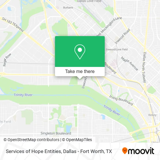 Mapa de Services of Hope Entities