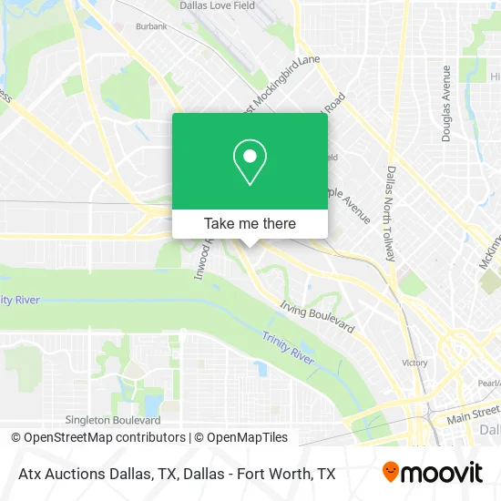 Mapa de Atx Auctions Dallas, TX