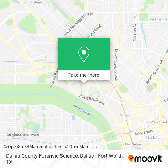 Dallas County Forensic Science map