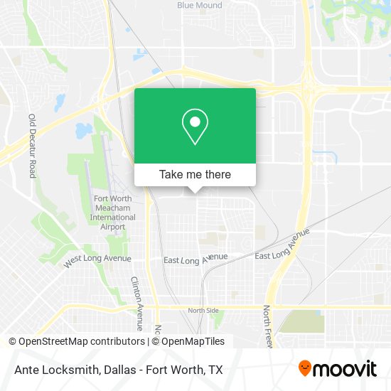 Ante Locksmith map