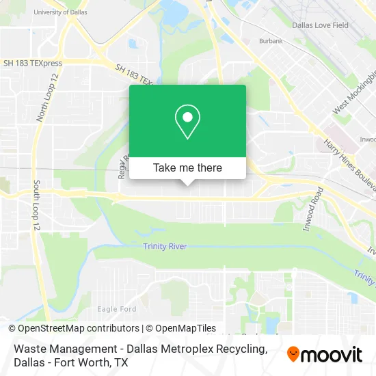 Waste Management - Dallas Metroplex Recycling map