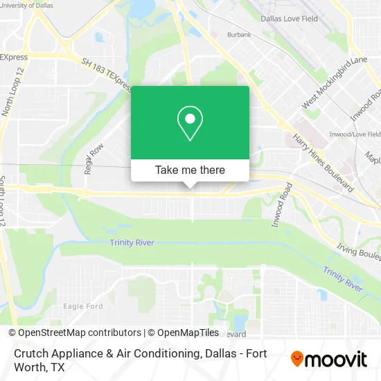Mapa de Crutch Appliance & Air Conditioning
