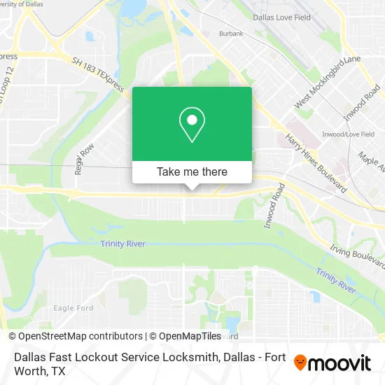 Dallas Fast Lockout Service Locksmith map