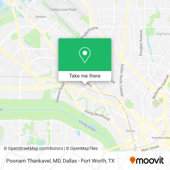 Poonam Thankavel, MD map